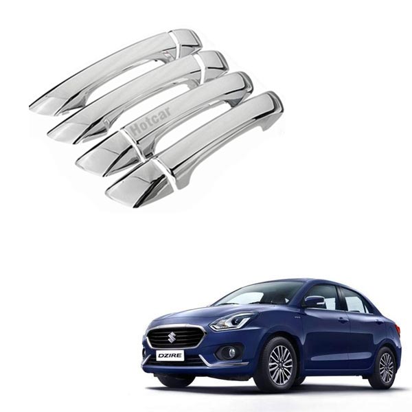 Maruti Dzire (2017 to 2024) Chrome Handle Covers - Set of 4 Pieces