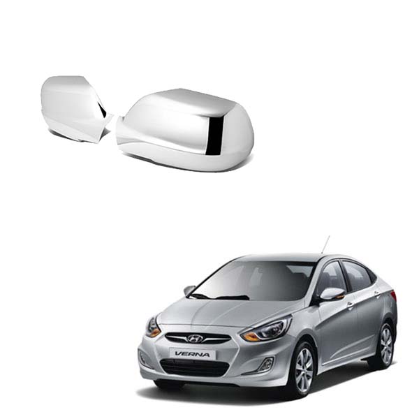 Hyundai Verna Fluidic - Chrome Mirror Covers - Set of 2 Pieces