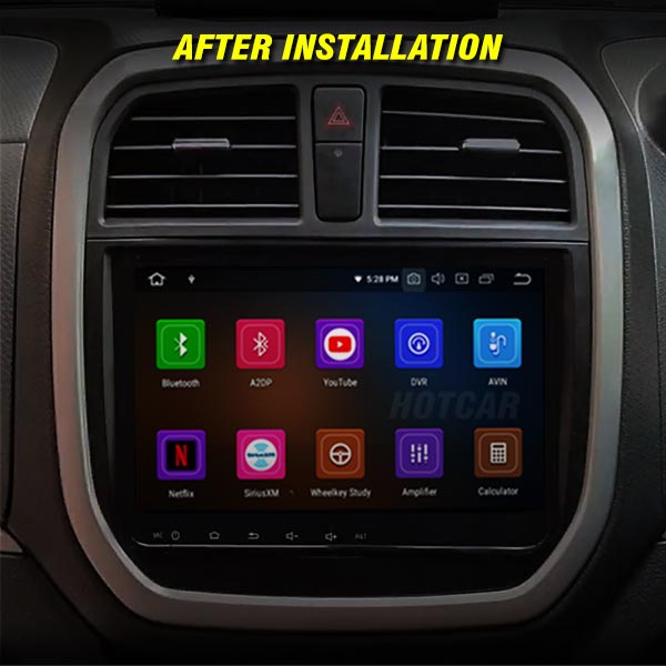 Hotcar - Maruti Brezza 9 Inch Android Stereo (2GB/32GB) - With LED Rear View Camera - 1 Year Warranty