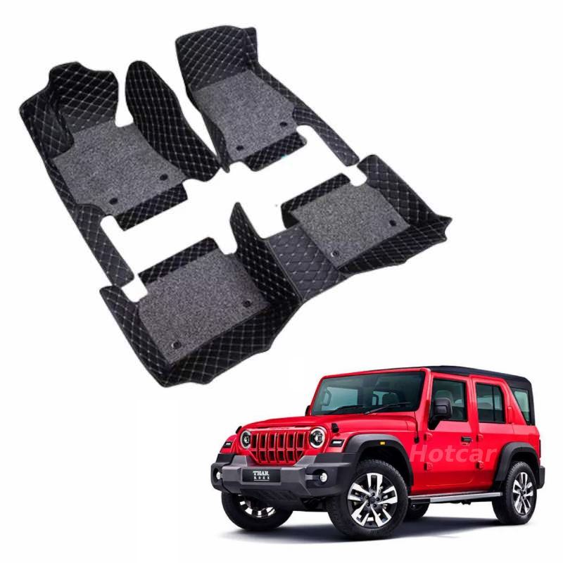 Mahindra Thar Roxx Premium 7D Floor Mats - 4 Colour Options