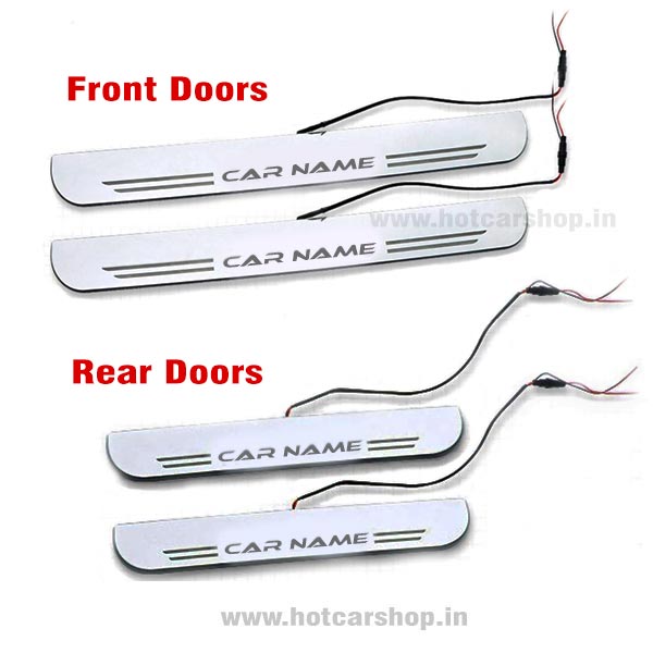 Honda Amaze (2018 Onwards) LED Door Sill Scuff Plates - Acrylic