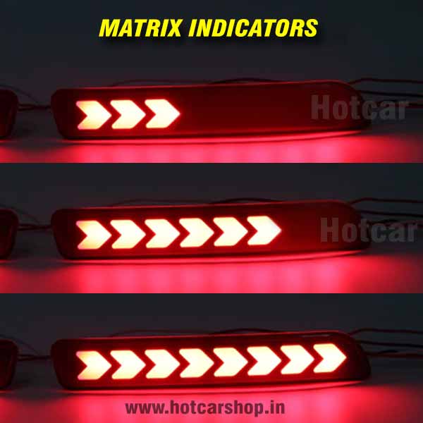 Maruti Baleno (2015 to 2021) 3 Functions LED Bumper Reflectors