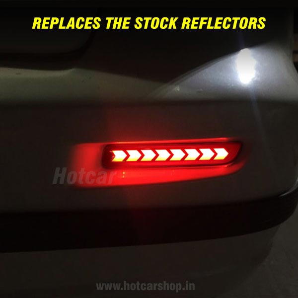 Maruti Baleno (2015 to 2021) 3 Functions LED Bumper Reflectors