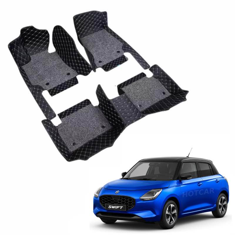 Maruti Swift 2024 Premium 7D Floor Mats - 4 Colour Options