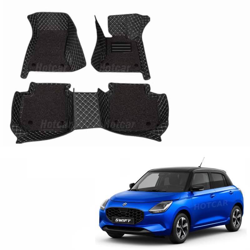 Maruti Swift 2024 Luxury Quality 7D Floor Mats