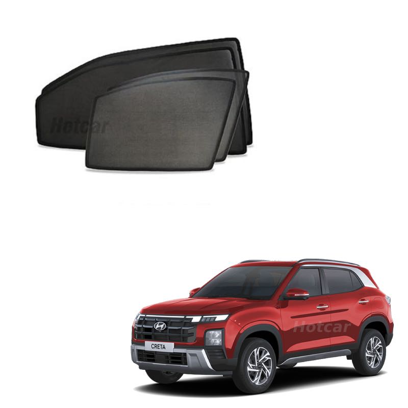 Hyundai Creta (2024) Half Cut Z Black Sunshades