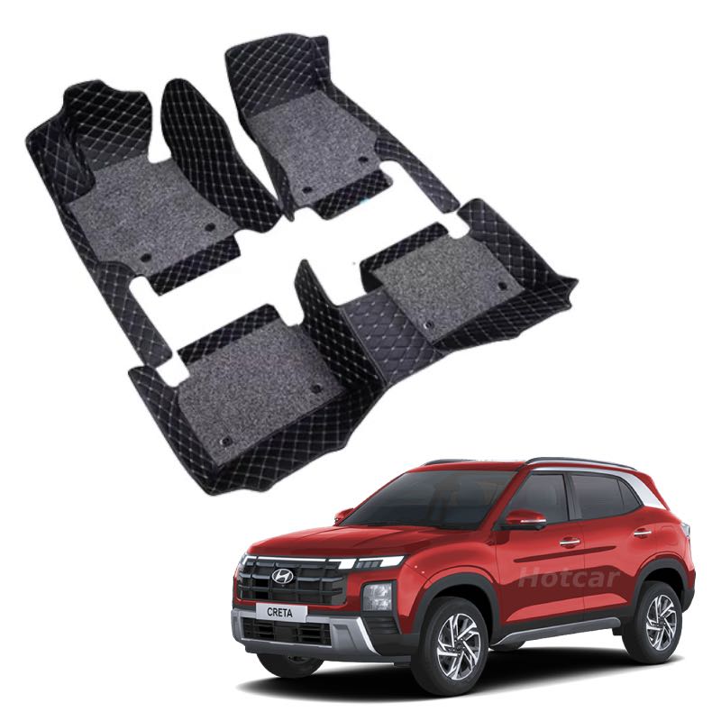 Hyundai Creta (2024) Premium 7D Floor Mats - 4 Colour Options