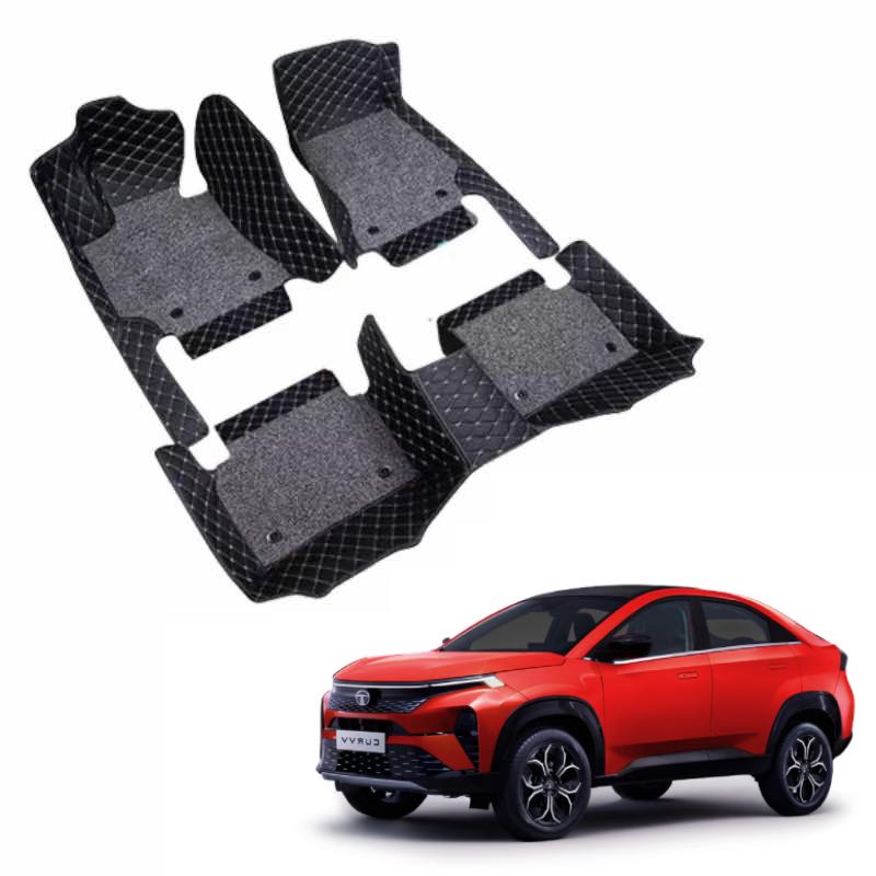 Tata Curvv Premium 7D Floor Mats - 4 Colour Options