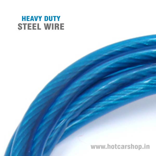 Heavy Duty Car Towing Wire - Blue (3 Ton Load Capacity)
