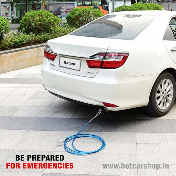 Heavy Duty Car Towing Wire - Blue (3 Ton Load Capacity)