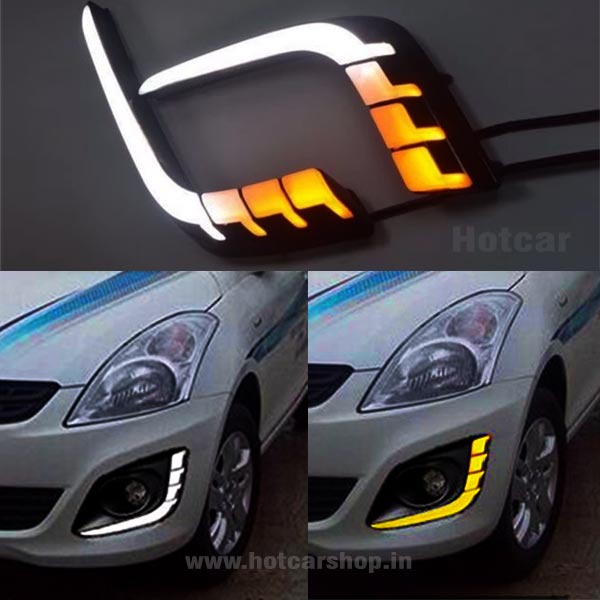 Maruti Swift Type 2 (2015-2017) - Daytime Running Lights (DRLs) Type 2 - Set of 2