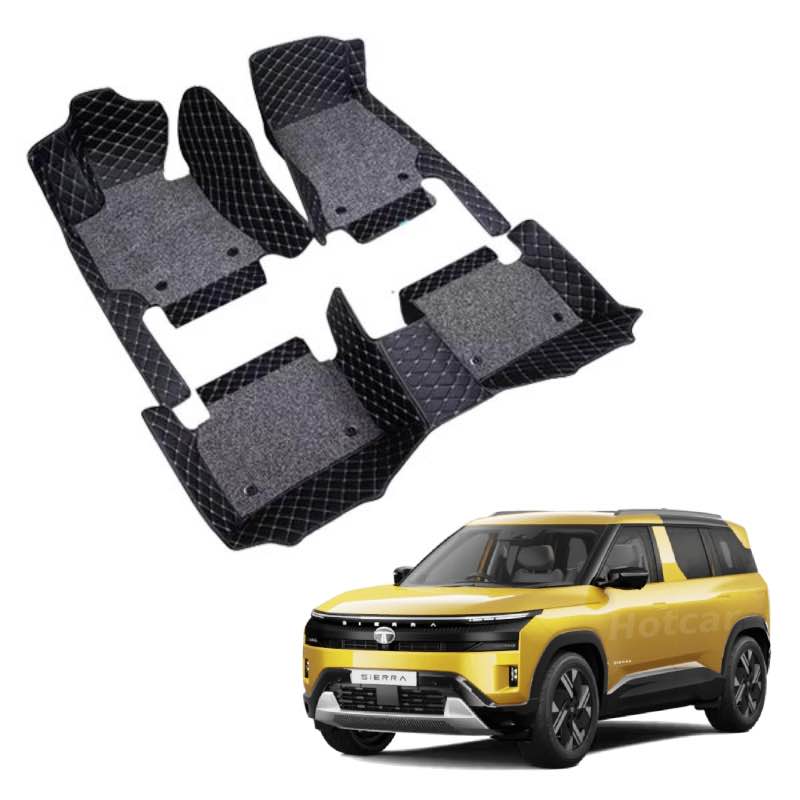 Tata Sierra Premium 7D Floor Mats - 4 Colour Options