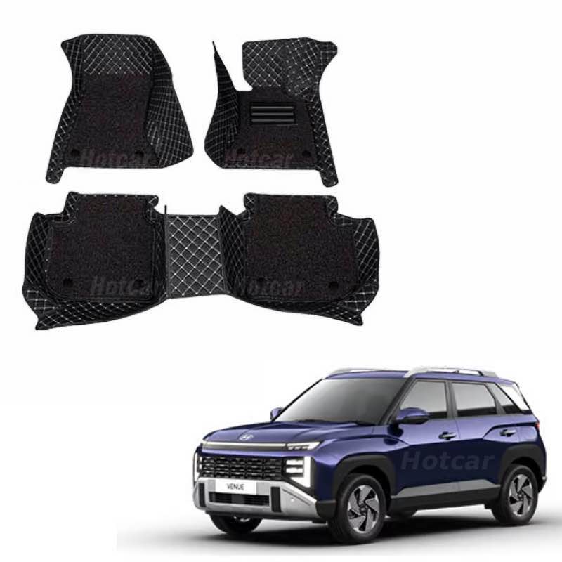 Hyundai Venue (2025 Onwards) Luxury Quality 7D Floor Mats